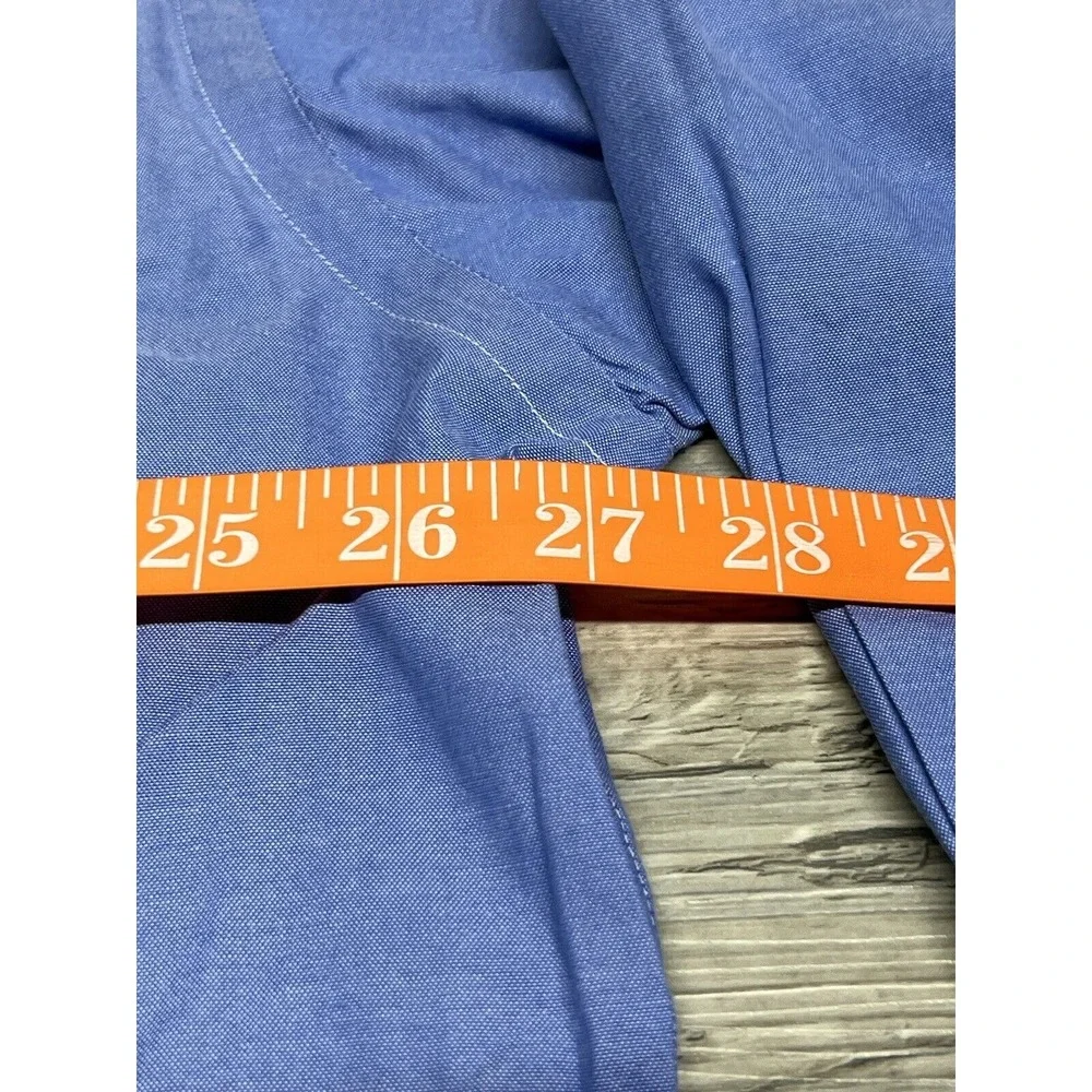 Ralph Lauren Shirt Mens XL 17.5-32/33 Blue Long Sleeve Yarmouth Pinpoint‎ Oxford